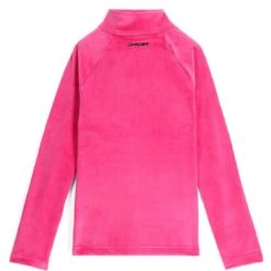 Spyder Girls Shimmer Bug 1/2 Zip -Obermeyer Store fw2324 spyder girlsshimmerbughalfzip pink 2