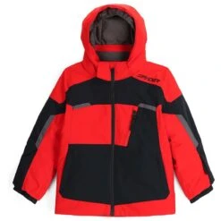 Spyder Toddler Boys Leader Jacket -Obermeyer Store fw2324 spyder littleboysleaderjacket volcano 1