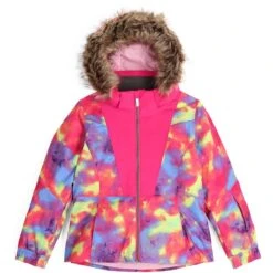 Spyder Toddler Girls Lola Jacket -Obermeyer Store fw2324 spyder littlegirlslolajacket pinkcombo 1