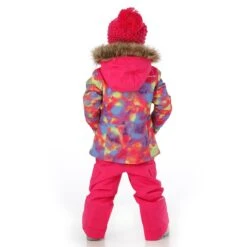 Spyder Toddler Girls Lola Jacket -Obermeyer Store fw2324 spyder littlegirlslolajacket pinkcombo buck model 4