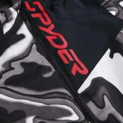 Spyder Youth Jupiter Snowsuit - Unisex -Obermeyer Store fw2324 spyder unisexyouthjupitersnowsuit blackcombo 5