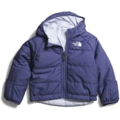 The North Face Youth Baby Reversible Perrito Hooded Jacket -Obermeyer Store fw2324 tnf babyreversibleperritohoodedjacket caveblue 1