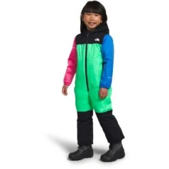 The North Face Kid's Freedom Snow Suit -Obermeyer Store fw2324 tnf toddlerfreedomsnowsuit chlorophyllgreen 1