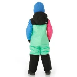 The North Face Kid's Freedom Snow Suit -Obermeyer Store fw2324 tnf toddlerfreedomsnowsuit chlorophyllgreen buck model 3
