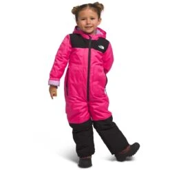The North Face Kid's Freedom Snow Suit -Obermeyer Store fw2324 tnf toddlerfreedomsnowsuit mrpink 1