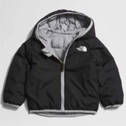 The North Face Baby Reversible ThermoBall™ Hooded Jacket -Obermeyer Store fw2324 tnf toddlerreversiblethermoballhoodedjacket meldgrey 2
