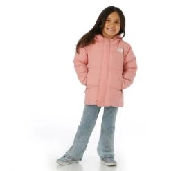 The North Face Kid's North Down Hooded Jacket 14 The North Face Kid's North Down Hooded Jacket -Obermeyer Store fw2324 tnf youthdownhoodedjacket shadyrose buck model 3