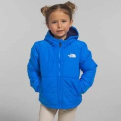 The North Face Kid's Reversible Mt Chimbo Full-Zip Hooded Jacket -Obermeyer Store fw2324 tnf youthmtchimbofullziphoodedjacket opticblue 3