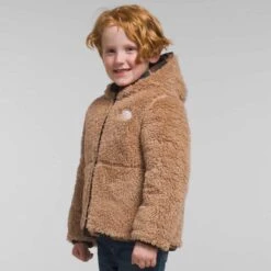 The North Face Kid's Reversible Mt Chimbo Full-Zip Hooded Jacket -Obermeyer Store fw2324 tnf youthmtchimbofullziphoodedjacket utilitybrowncamotexturesmallprint 3