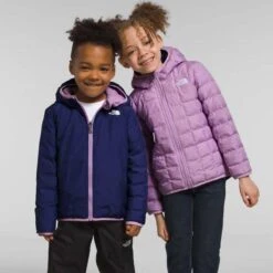 The North Face Kid's Reversible ThermoBall™ Hooded Jacket -Obermeyer Store fw2324 tnf youthreversiblethermoballhoodedjacket lupine 2