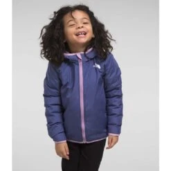 The North Face Kid's Reversible ThermoBall™ Hooded Jacket -Obermeyer Store fw2324 tnf youthreversiblethermoballhoodedjacket lupine 3