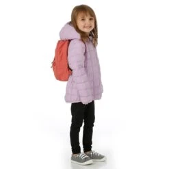 The North Face Kid's Reversible ThermoBall™ Hooded Jacket -Obermeyer Store fw2324 tnf youthreversiblethermoballhoodedjacket lupine buck model 3