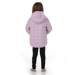 The North Face Kid's Reversible ThermoBall™ Hooded Jacket -Obermeyer Store fw2324 tnf youthreversiblethermoballhoodedjacket lupine buck model 4