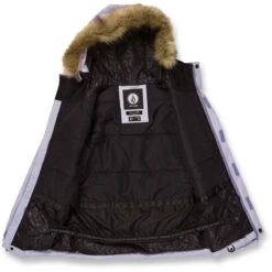Volcom Girls So Minty Insulated Jacket -Obermeyer Store fw2324 volcom youthsomintyinsjacket lilacash 3