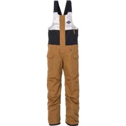 686 Boys Frontier Insulated Bib -Obermeyer Store fw23 686 boysfrontierinsulatedbib breencolorblock 1