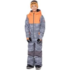 686 Boys Shazam One Piece Suit -Obermeyer Store fw23 686 boysshazamonepiecesuit charcoalcamocolorblock 1