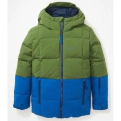 Marmot Youth Polar Down Jacket -Obermeyer Store fw23 marmot youthpolardownjacket foliagedarkazure 1