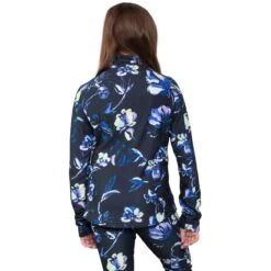 Obermeyer Teen Girls Clara 1/4 Zip Top -Obermeyer Store fw23 obermeyer teengirlsclaraquarterziptop nightlife 2