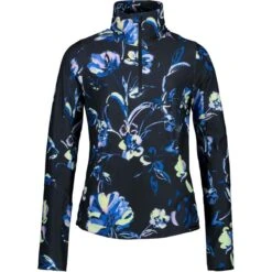 Obermeyer Teen Girls Clara 1/4 Zip Top -Obermeyer Store fw23 obermeyer teengirlsclaraquarterziptop nightlife 3