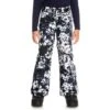 Roxy Backyard Girl Printed Pant 2 Roxy Backyard Girl Printed Pant -Obermeyer Store fw23 roxy girlsbackyardprintedpant trueblackblackflowers
