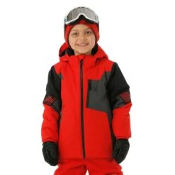 Spyder Boys Mini Leader Jacket 16 Spyder Boys Mini Leader Jacket -Obermeyer Store fw23 spyder boysminileaderjacket volcano model1