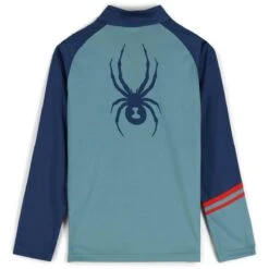 Spyder Boys Web Zip T-Neck 18 Spyder Boys Web Zip T-Neck -Obermeyer Store fw23 spyder boyswebziptneck tundra 2