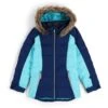 Spyder Girls Zadie Synthetic Down Jacket -Obermeyer Store fw23 spyder girlsatlassyntheticdownjacket abyss