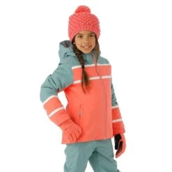 Spyder Girls Mila Jacket 19 Spyder Girls Mila Jacket -Obermeyer Store fw23 spyder girlsmilajacket tropic model1