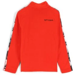 Spyder Youth Speed Fleece Zip T-Neck -Obermeyer Store fw23 spyder youthspeedfleeceziptneck volcano 2