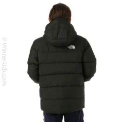 The North Face Boys North Down Fleece-Lined Parka -Obermeyer Store fw23 tnf boysnorthdownfleecelinedparka black model3