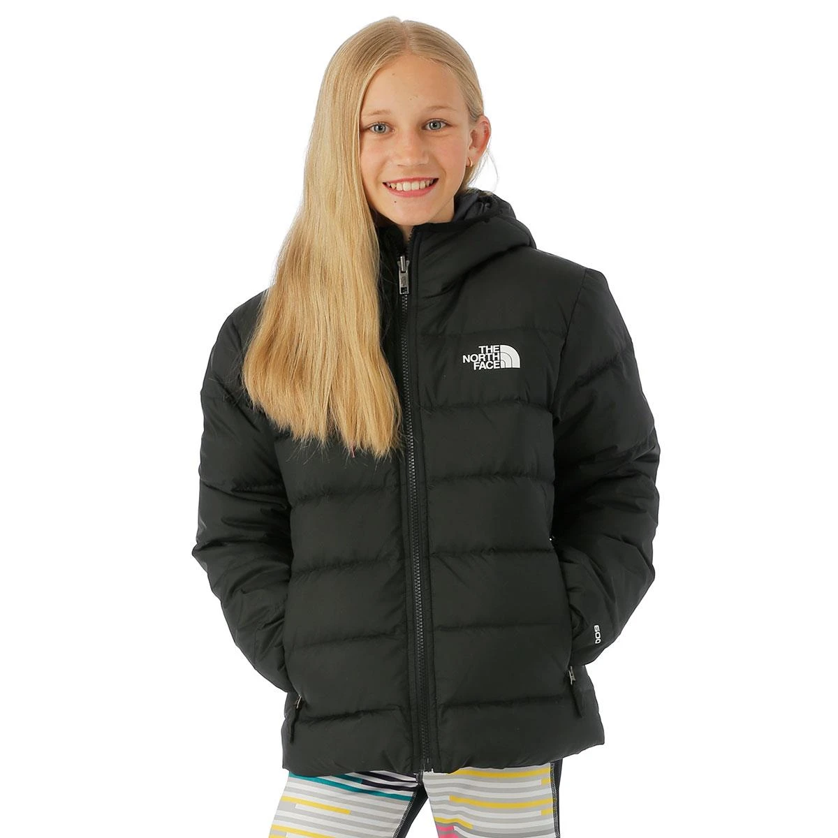 The North Face Girls Reversible North Down Hooded Jacket 10 The North Face Girls Reversible North Down Hooded Jacket - Image 8