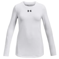 Under Armour Girls ColdGear Cozy Long Sleeve Crew -Obermeyer Store fw24 und 1366065 wht 1