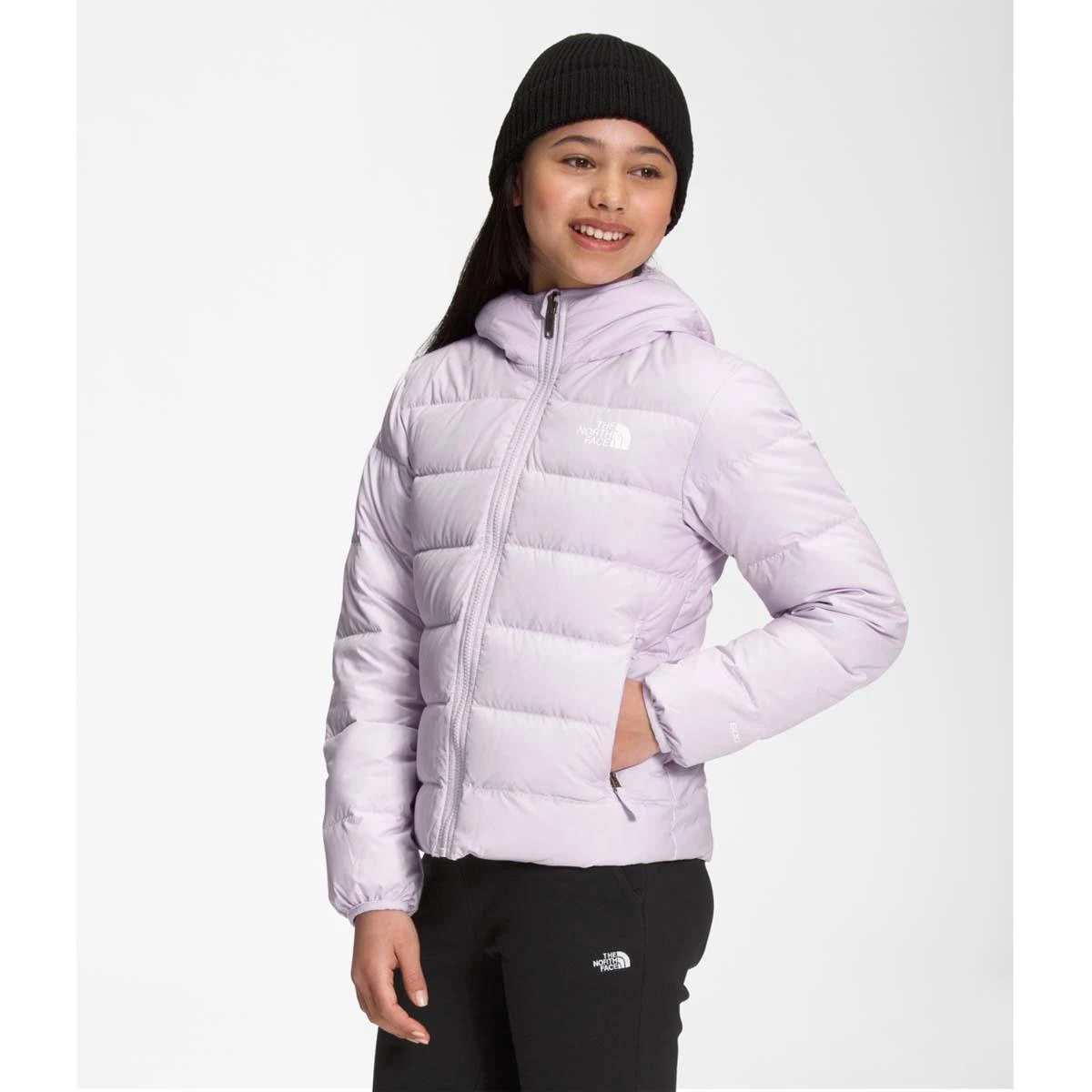 The North Face Girls Reversible North Down Hooded Jacket 9 The North Face Girls Reversible North Down Hooded Jacket - Image 7