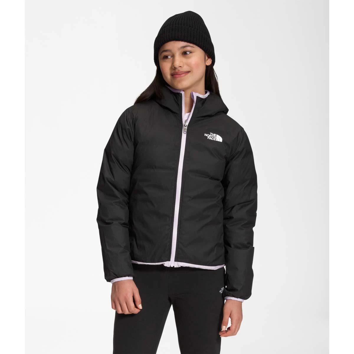 The North Face Girls Reversible North Down Hooded Jacket 7 The North Face Girls Reversible North Down Hooded Jacket - Image 5