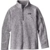 Patagonia Girl's Better Sweater 1/4 Zip -Obermeyer Store patagonia better sweater quarter zip girls birch white