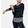 Under Armour Girl's ColdGear Long Sleeve Crew -Obermeyer Store und 1344888 blk wh 1
